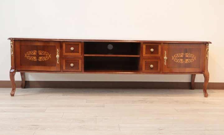 テレビボード 170cm 木製 イタリア 猫脚 象嵌 完成品 ローボード Amazon｜イタリア製 テレビボード 170cm幅 象嵌 完成品 木製 猫